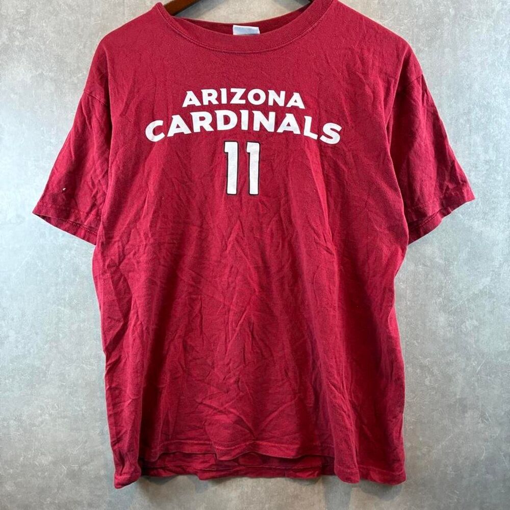 Nfl Men's Red and Burgundy T-shirt